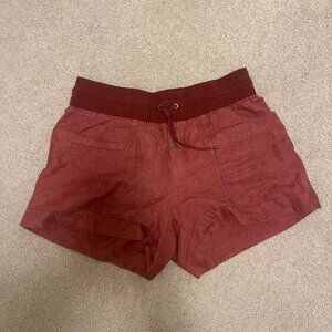 Athleta Cabo Linen Shorts 4" inseam